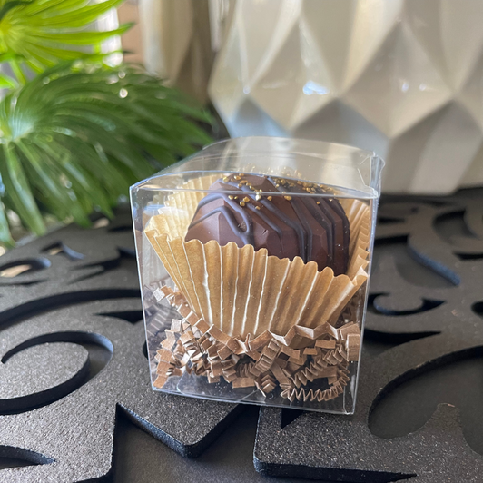 Single Bourbon Espresso Bomb packaged Indivdually