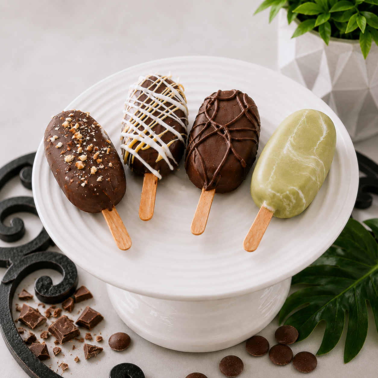 Assorted Bomb Confections boozy cake sicles available for special order and local pickup