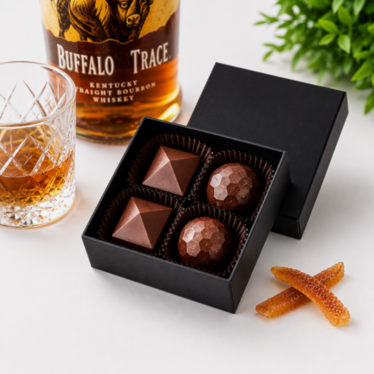 Bourbon bonbon gift box for corporate gifting and client appreciation