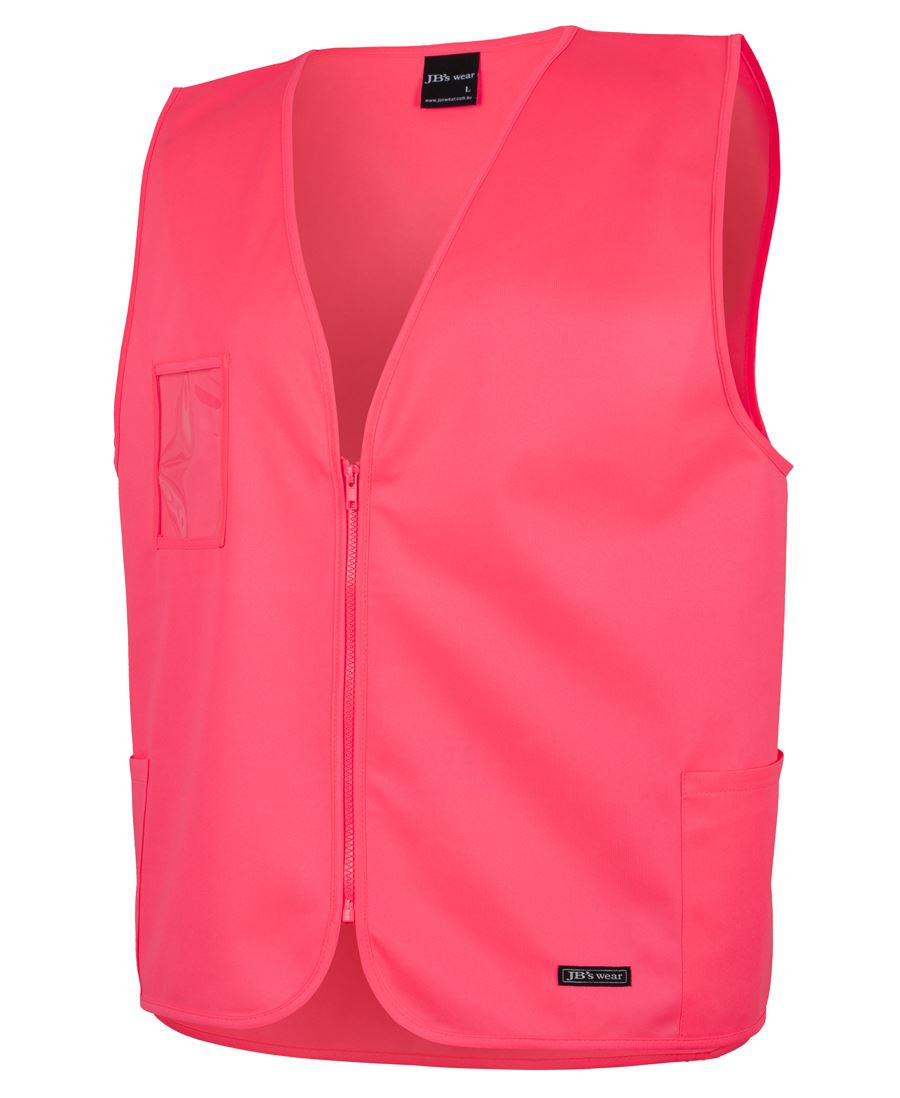 Hi Vis Zip Safety Vest