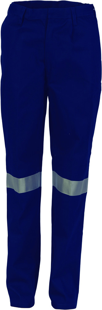 Ladies Cotton Drill Pants With 3M Reflective Tape