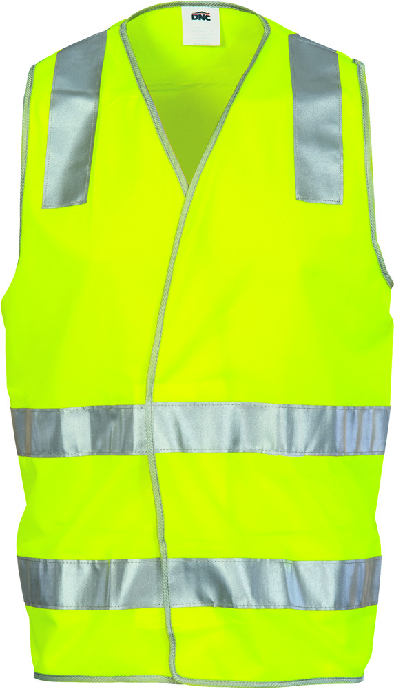 Day/Night Safety Vest with Hoop & Shoulder Generic R/Tape