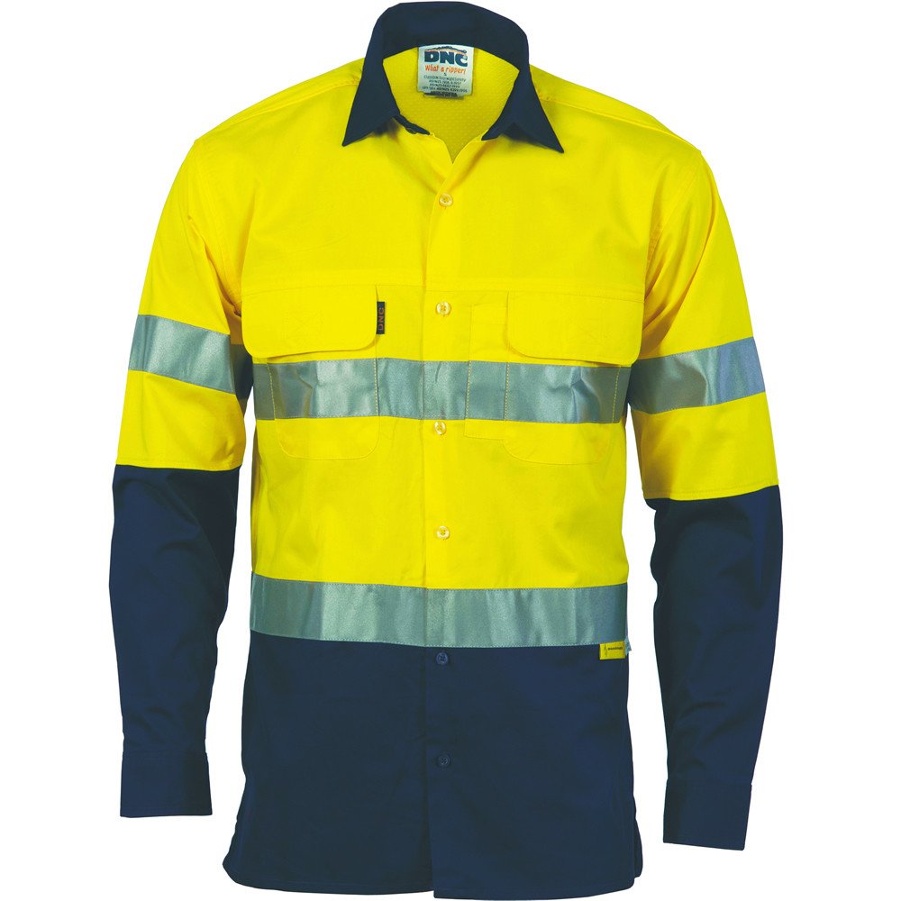 Hi Vis Two Tone 3-Way Cool Breeze Taped - L/S