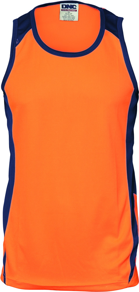 Hi Vis Cool Breathe Action Singlet