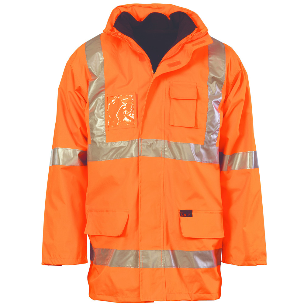 Hi Vis Cross Back D/N 6 in1 Jacket (Outer Jacket and Inner Vest can be sold separately)