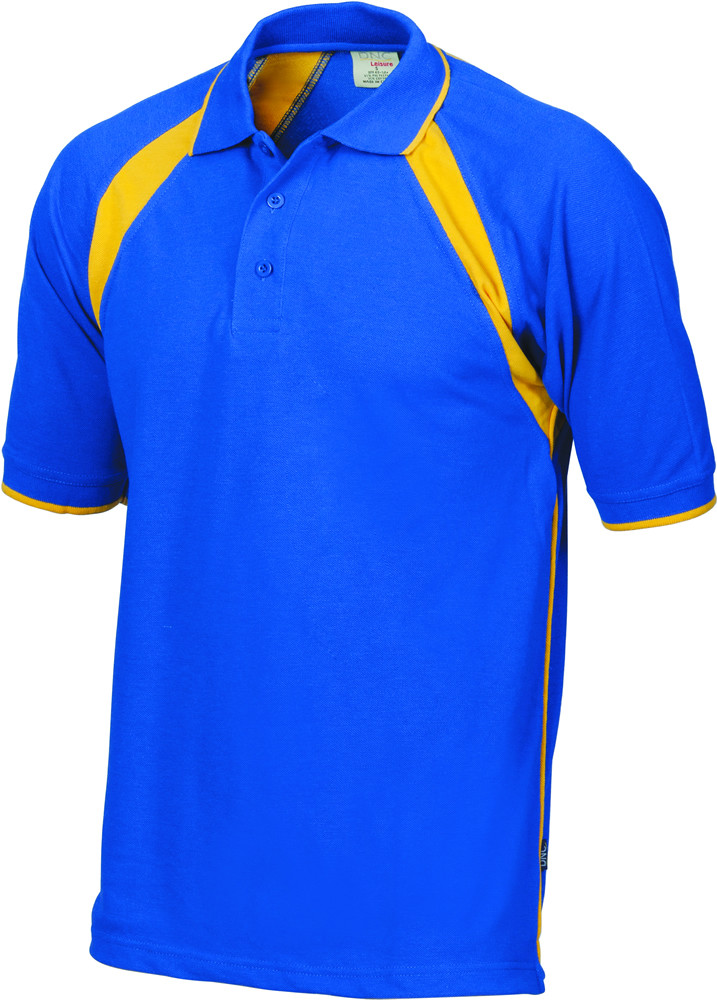 Kids Poly/Cotton Contrast Raglan Panel Polo