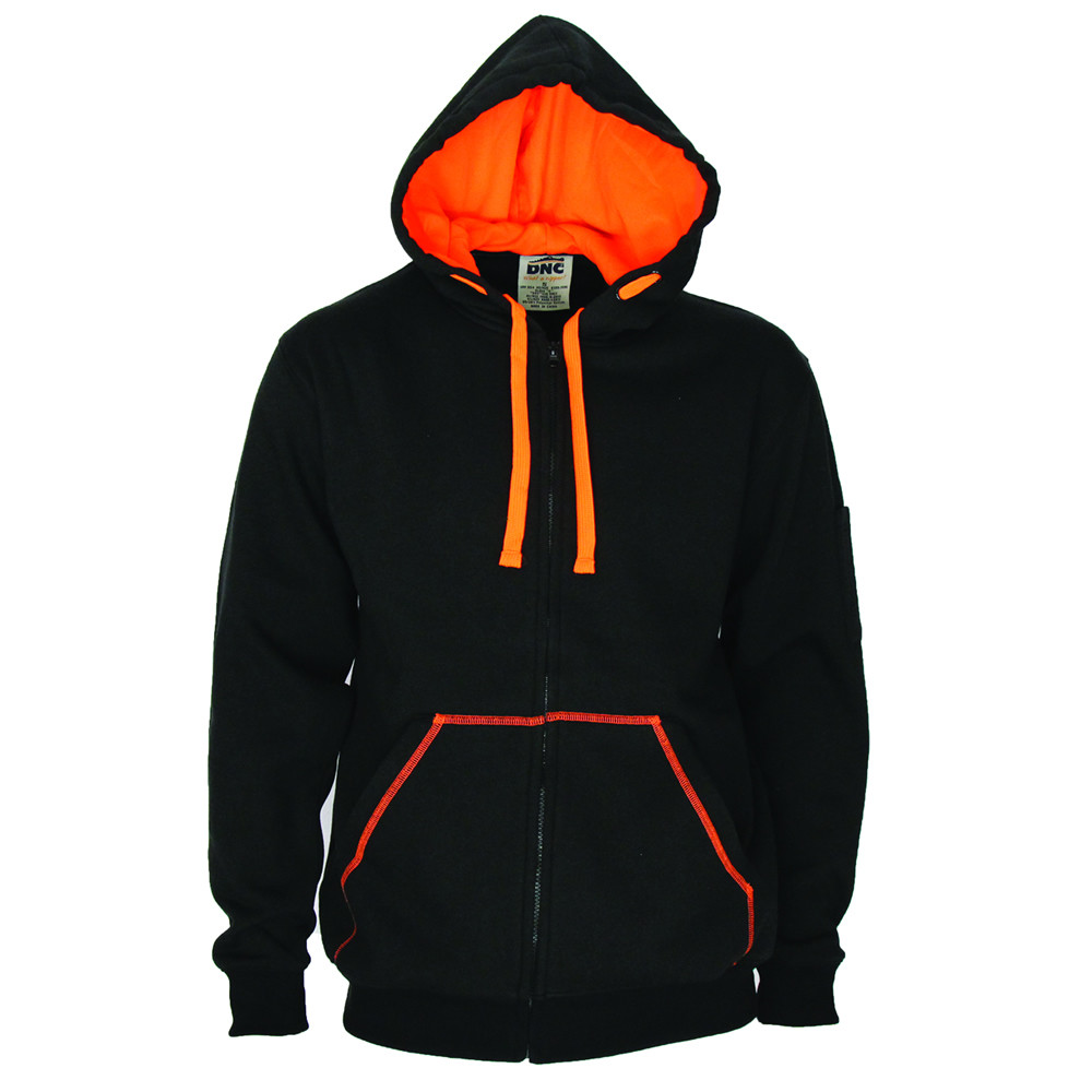 Full Zip Super Brushed Fleece Hoodie