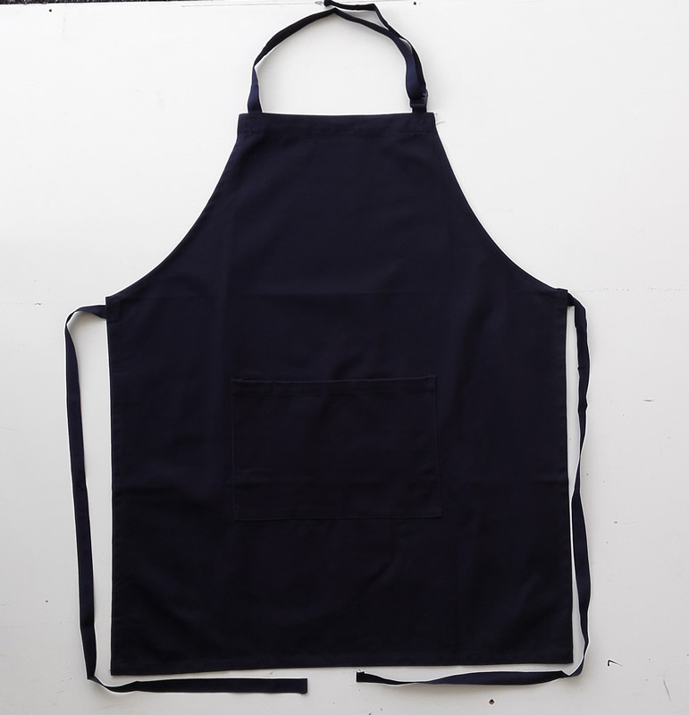Cotton Drill Full Bib Apron - With Pocket