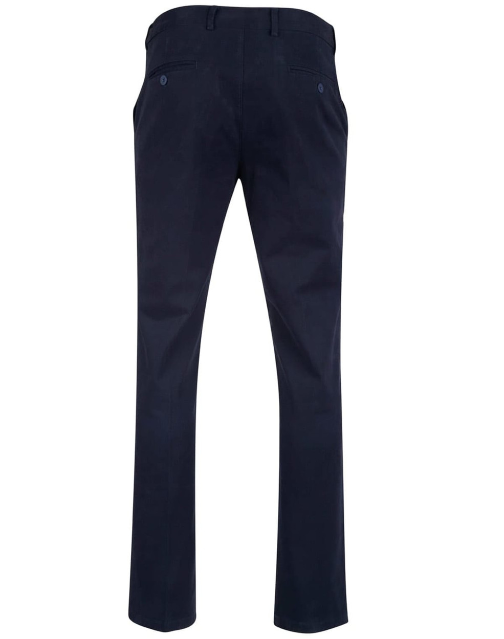 Men's Boston Chino Pants in navy, featuring a classic design with rear and side pockets, and a logo detail.