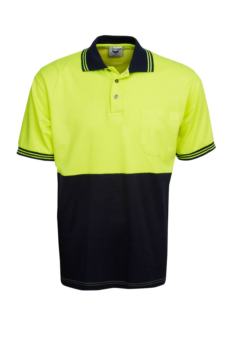 Cotton Back Tru Dry Hi Vis Polo