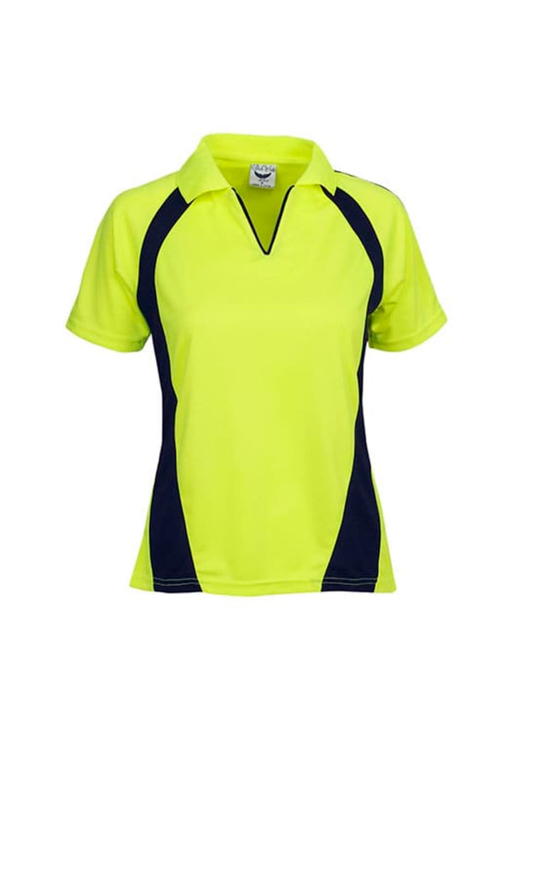 Ladies Coolfast Mini-Waffle Polo