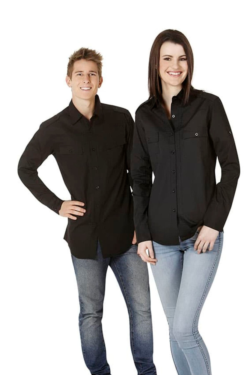 Modern Fit Cotton Military Shirt