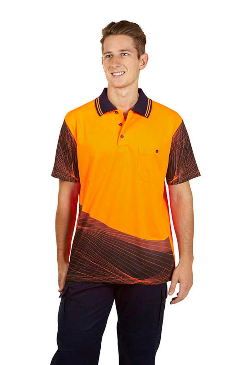 Wave Design Hi Vis Polo