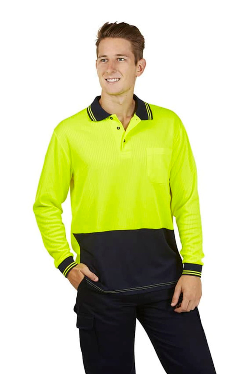 Hi Vis Drop Needle Cotton Backed Polo