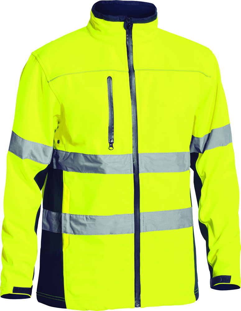 Taped Hi Vis Soft Shell Jacket