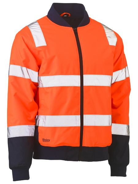 Taped Hi Vis Bomber Jacket with Padded Lining