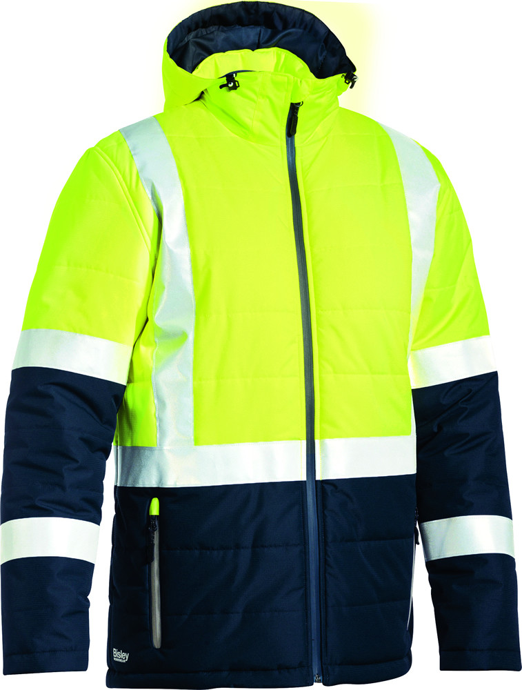Taped Hi Vis Puffer Jacket