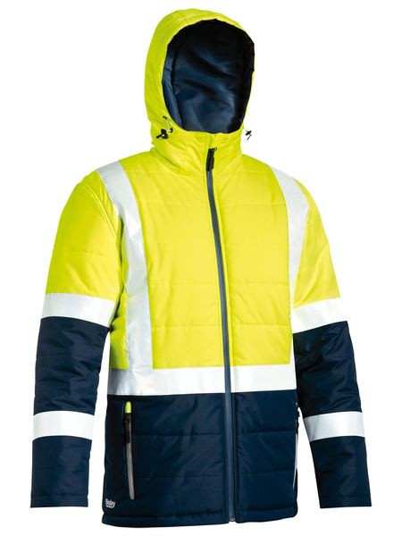 Taped Hi Vis Puffer Jacket