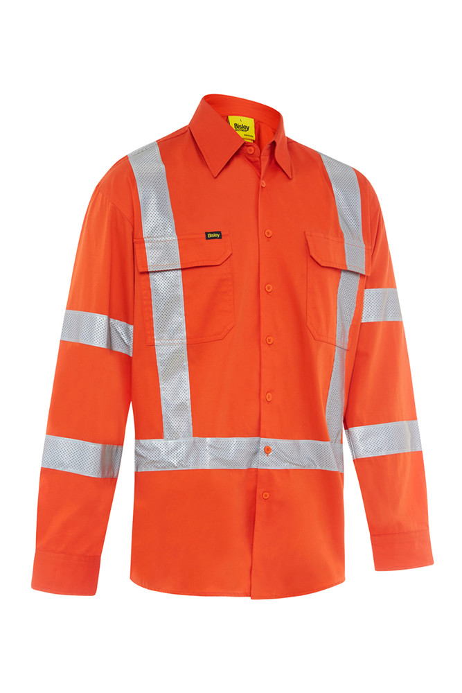 X Taped Biomotion Hi Vis Cool Lightweight Drill Shirt
