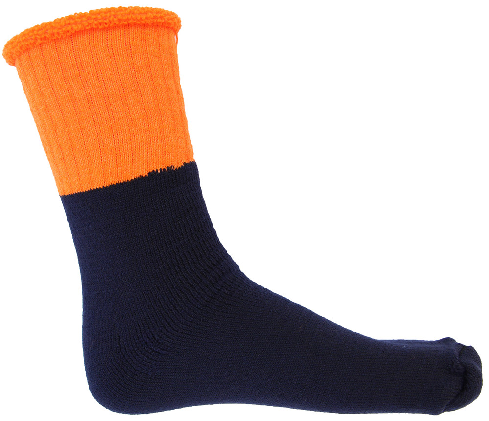 Hi Vis Two Tone Premium Woolen Socks - 3 Pack