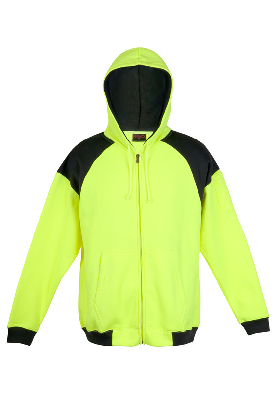 Men's Shoulder Contrast Zipper Hoodies - WORKWEAR