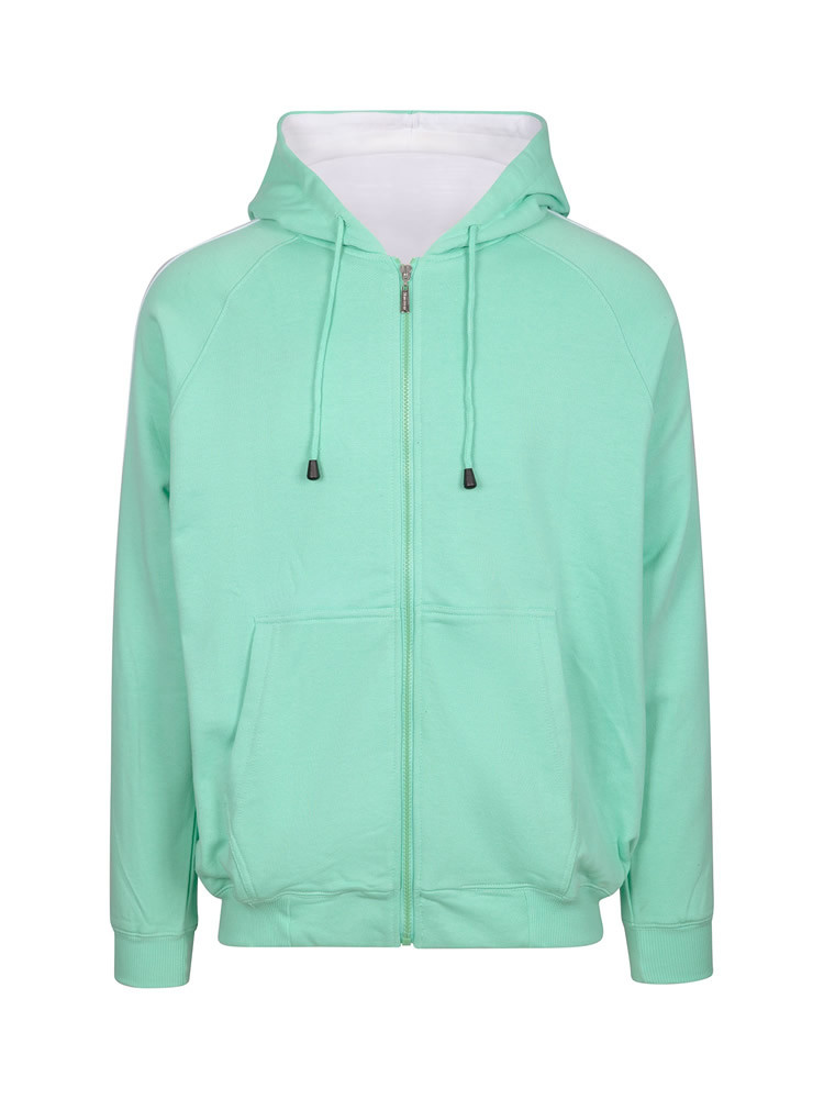 Men's Unbrushed Stripe Sleeve Hoodie