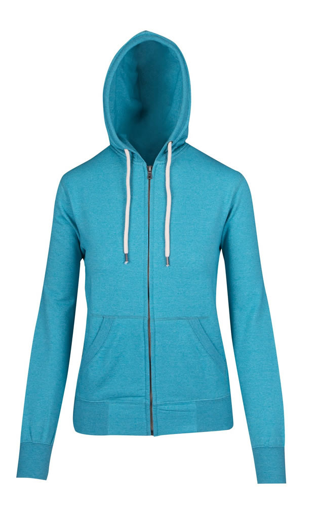 Ladies/Junior Greatness Heather Zip Hoodie