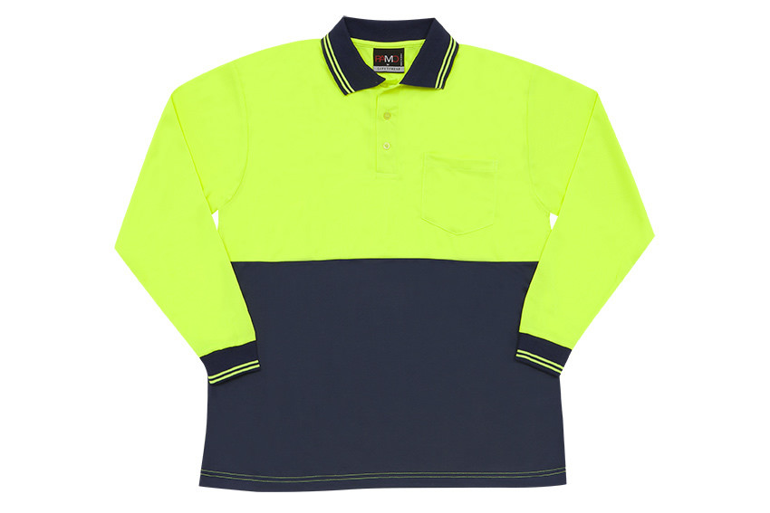 Hi Vis Long Sleeve Polo