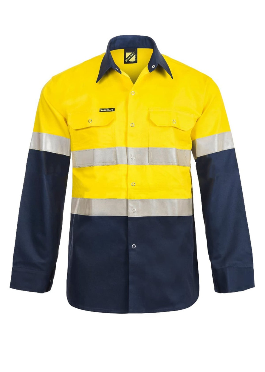 Hivis Industrial Tape Shirt-Ls || 74-WS3072