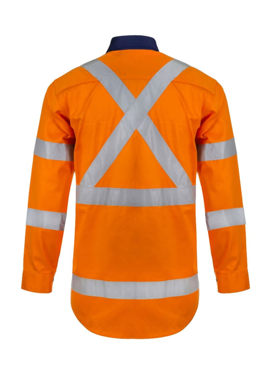 X Pattern Hivis Cotton Shirt