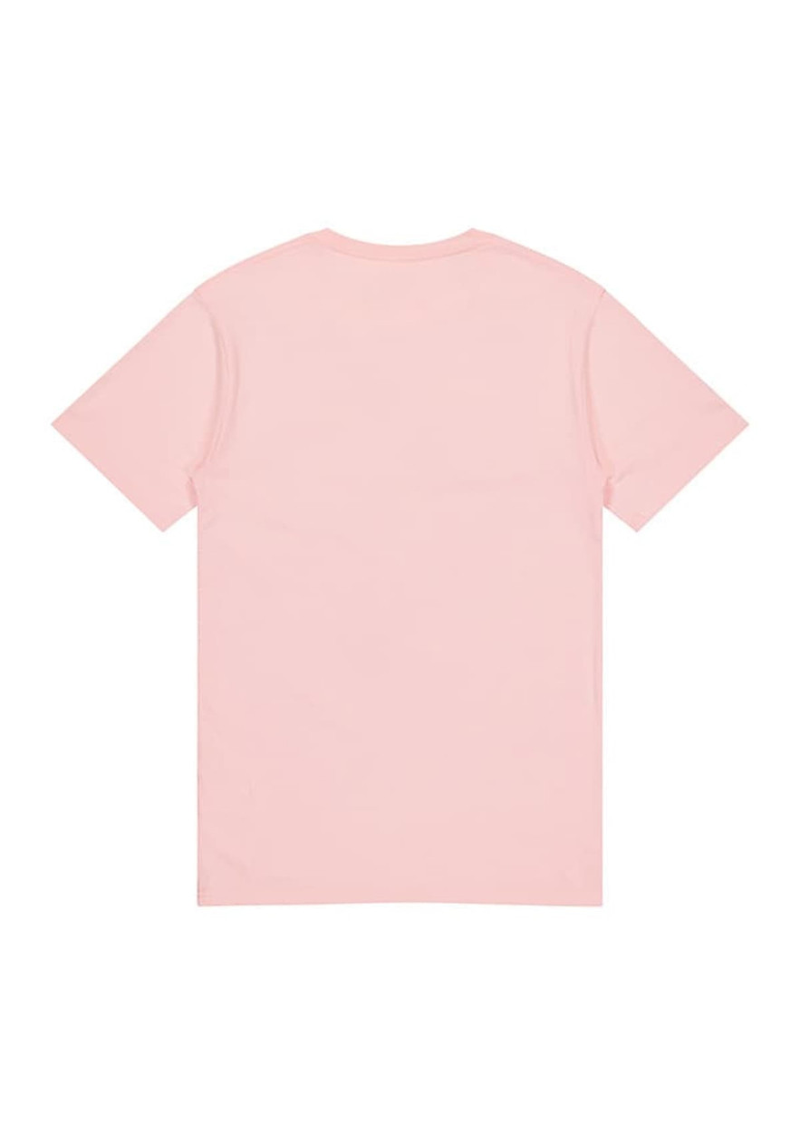 A pink short sleeve tee for kids with a plain back and no visible branding.