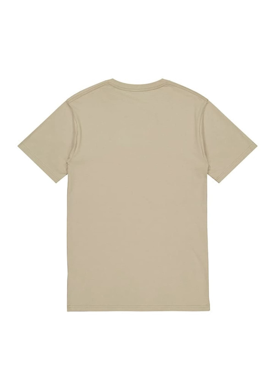 A men's short sleeve tee in a neutral beige colour, with a simple design and no visible branding.
