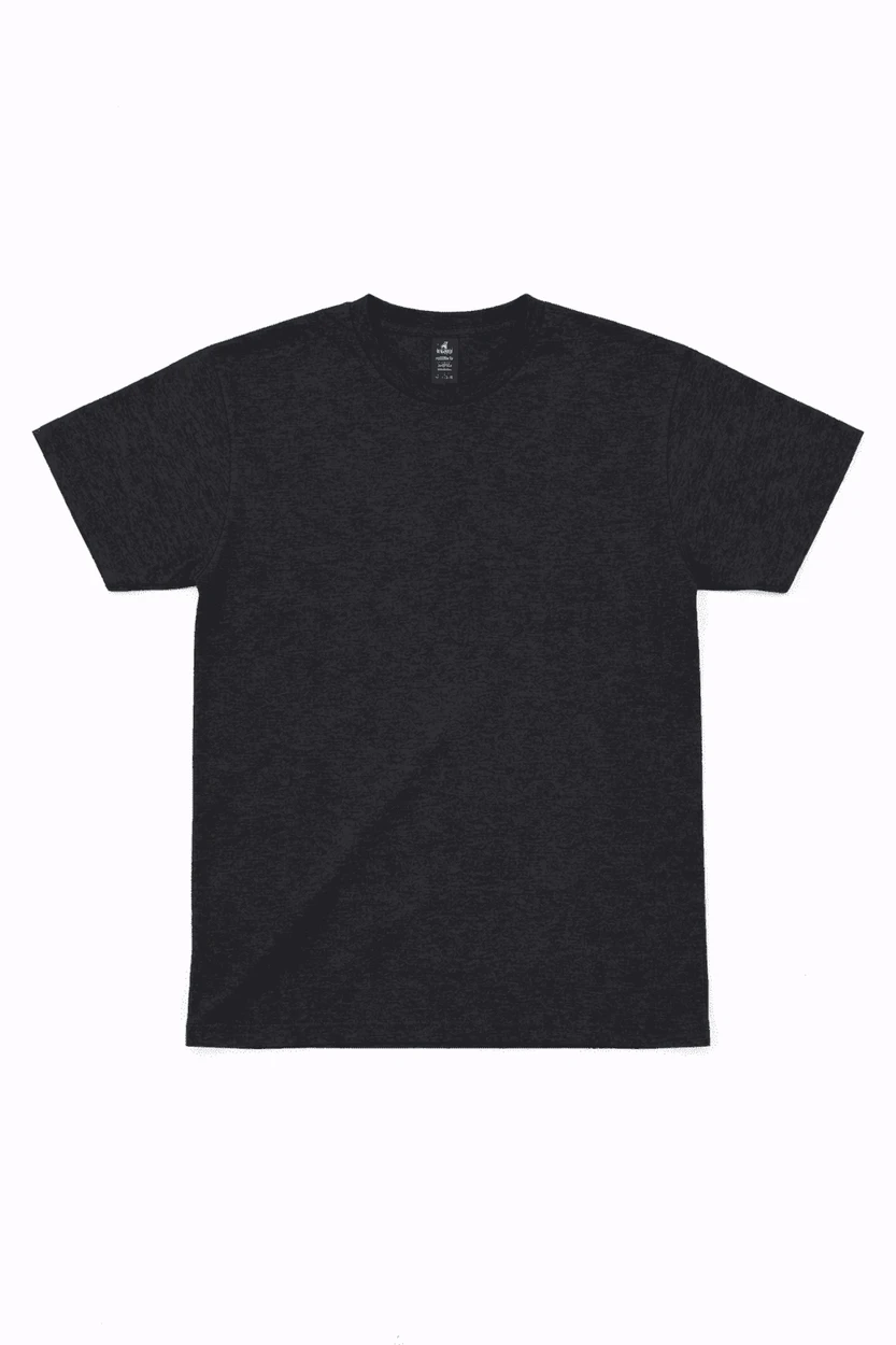 A black singlet shirt featuring a simple design and a logo.