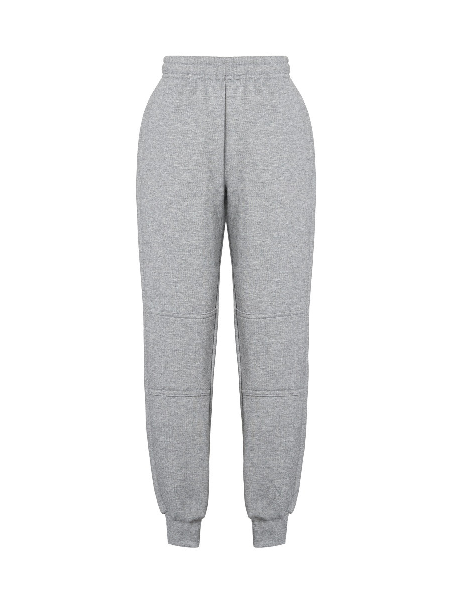 Double Knee Fleece Track Pants with Ribbed Cuffs