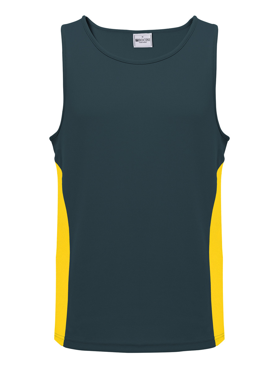 Mens/Kids Micro Mesh Contrast Singlet