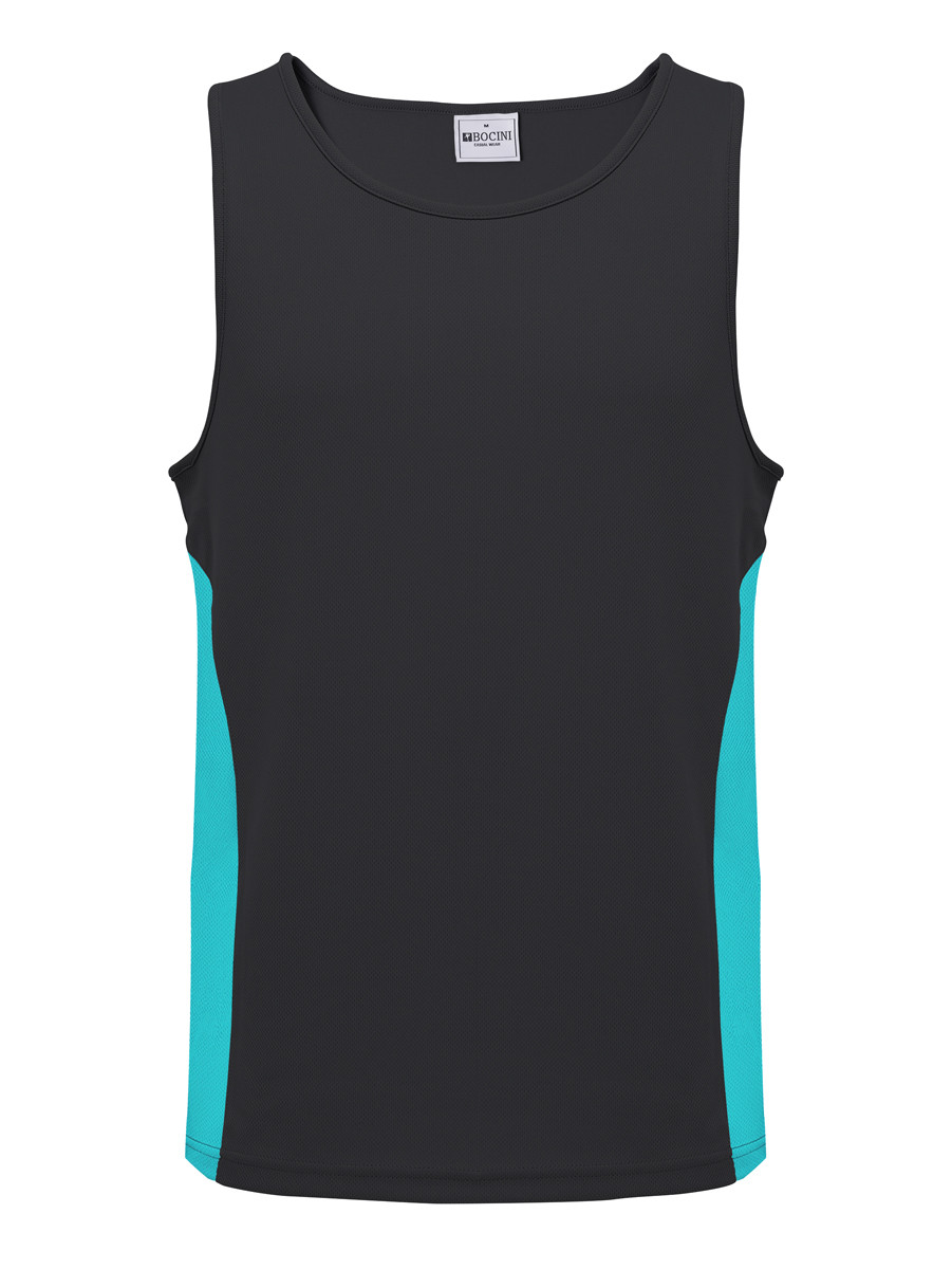 Mens/Kids Micro Mesh Contrast Singlet