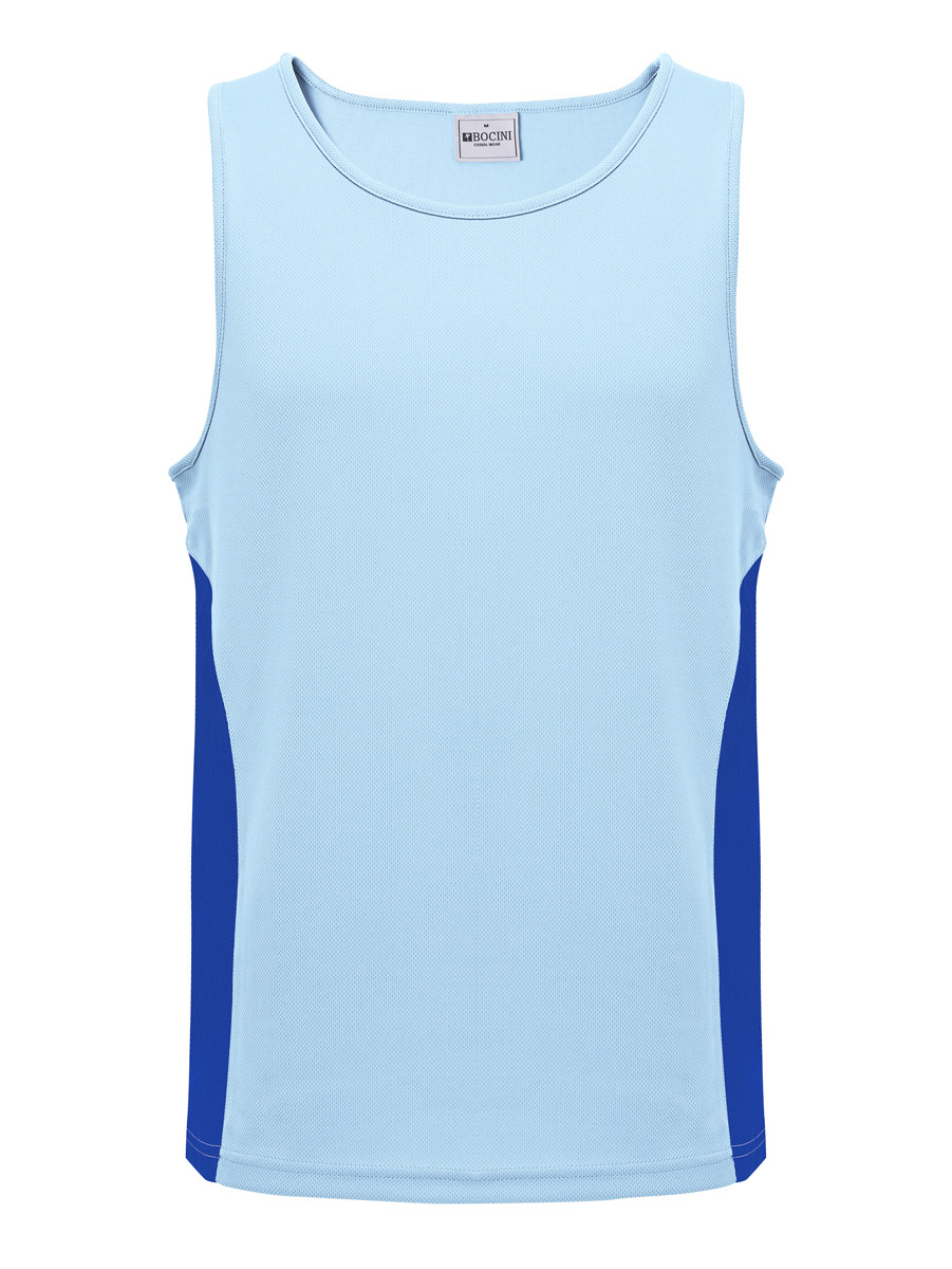 Mens/Kids Micro Mesh Contrast Singlet