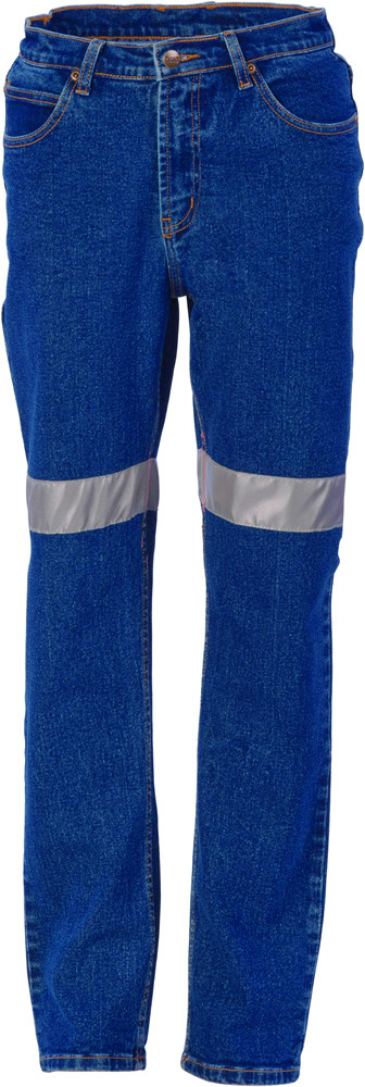 Ladies Taped Denim Stretch Jeans