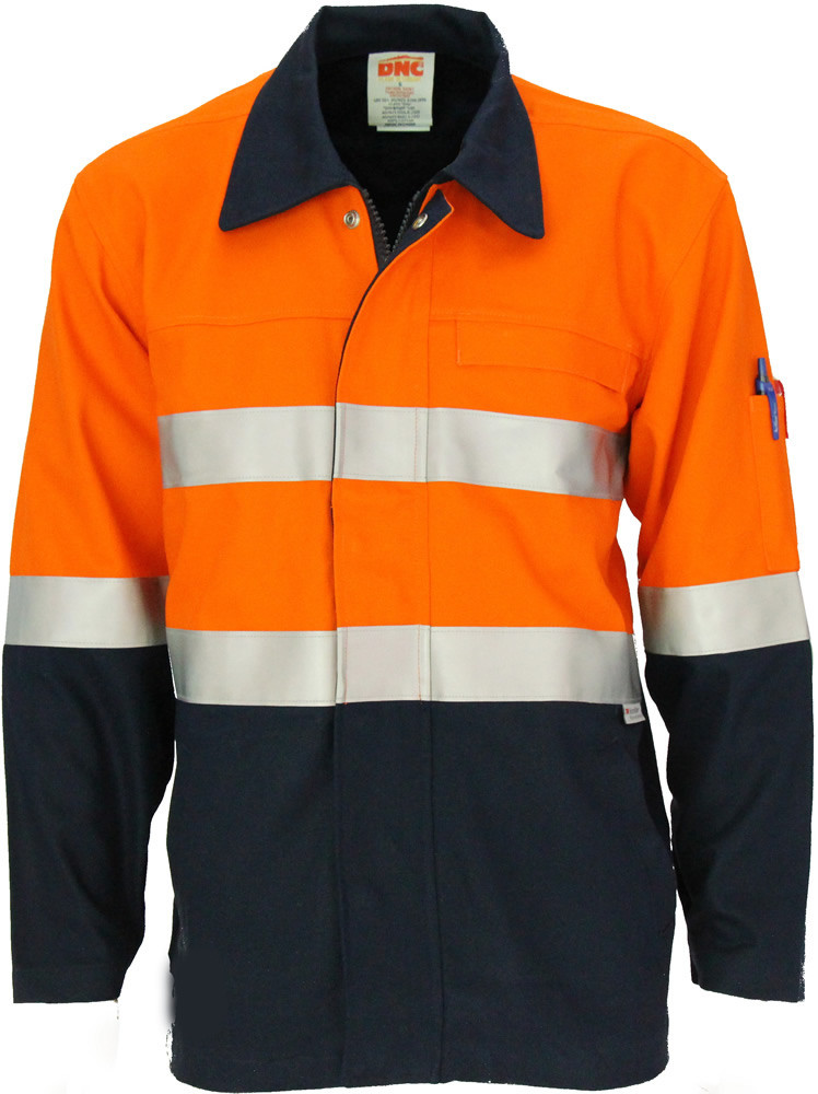 Patron Saint Flame Retardant Two Tone Drill ARC Rated Welders Jacket with 3M F/R Tape