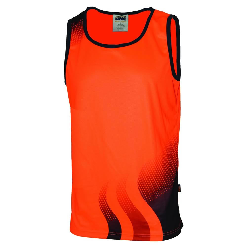 Wave Hi Vis Sublimated Singlet