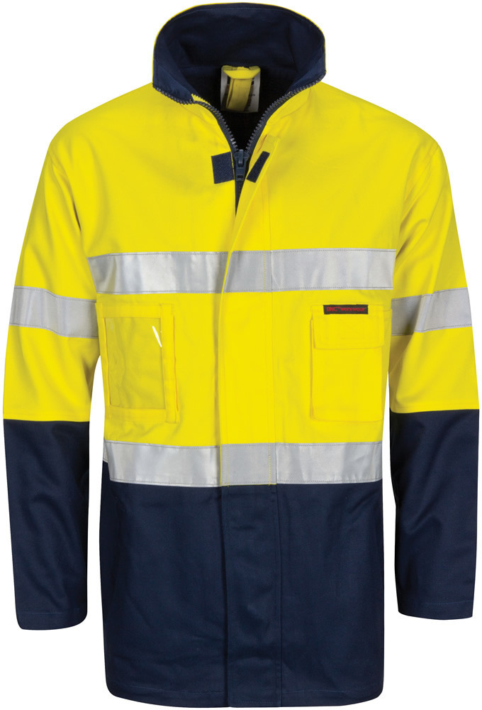 Hi Vis Cotton Drill 2 in 1 Jacket with Generic Reflective R/Tape