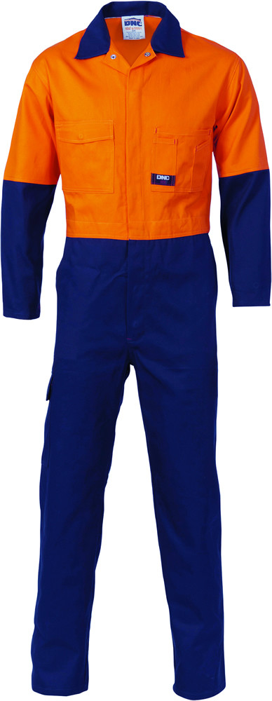 Hi Vis Two Tone Cotton Coverall