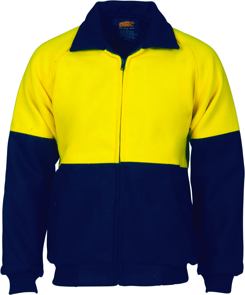 Hi Vis Two Tone Bluey Bomber Jacket
