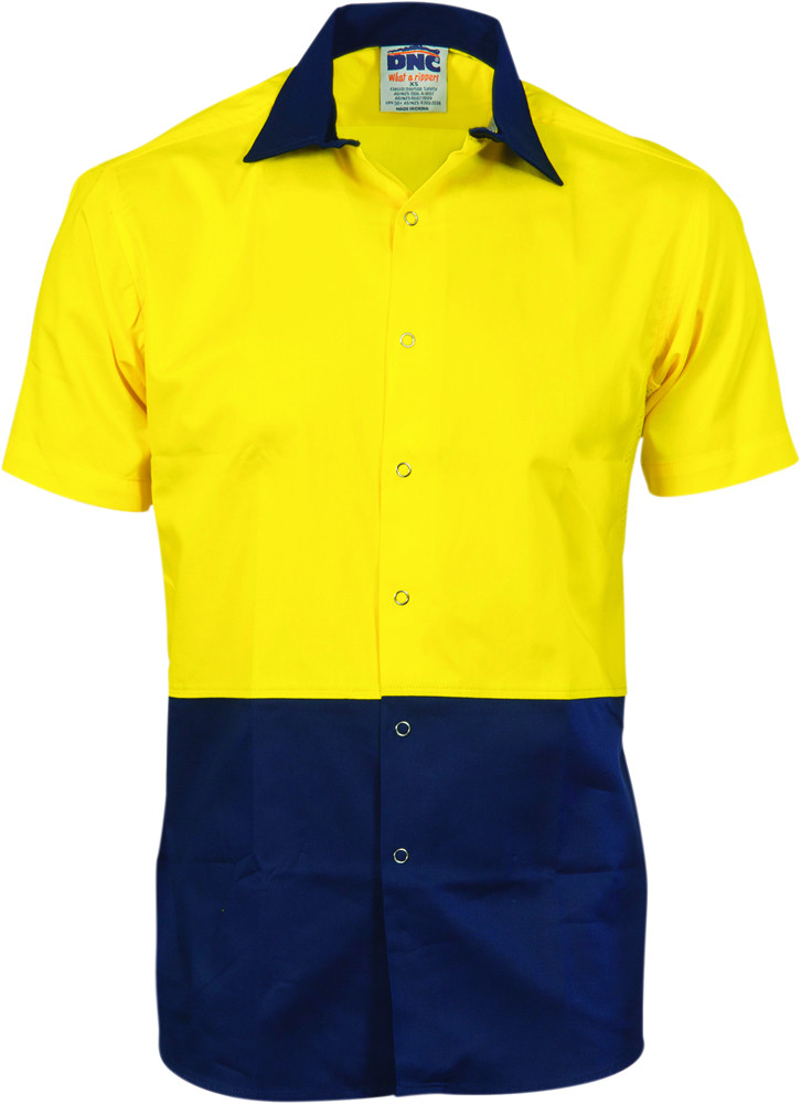HiVis Cool Breeze Food Industry Cotton Shirt - Short Sleeve