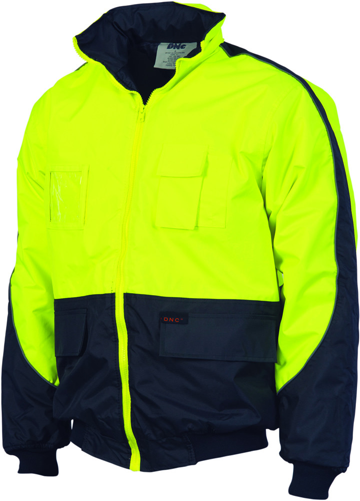 Hi Vis Contrast Bomber Jacket