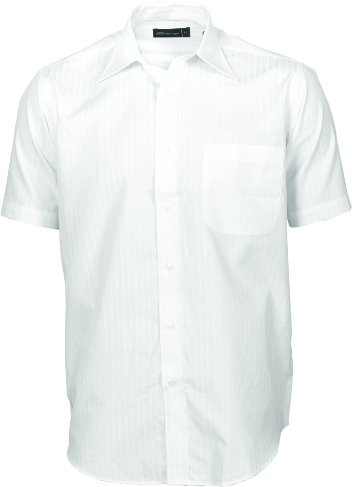 Men's Tonal Stripe Shirts - Short Sleeve