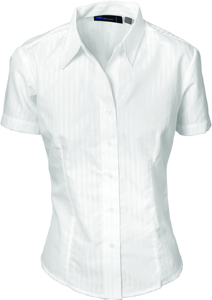 Ladies Tonal Stripe Shirts - Short Sleeve