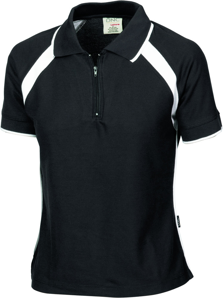 Ladies Poly/Cotton Contrast Raglan Panel Polo