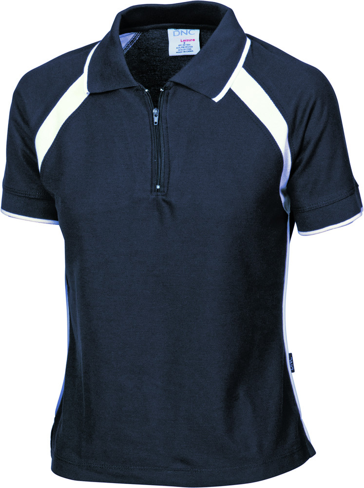 Ladies Poly/Cotton Contrast Raglan Panel Polo