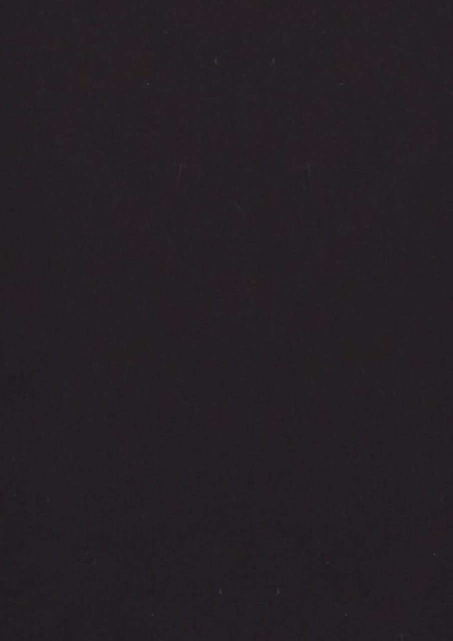 A black button-up shirt with 3/4 sleeves and a logo visible on the fabric.